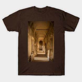 Colonnade in Beseno Castle, Trentino, Italy T-Shirt